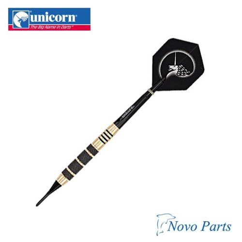 Dart szett Unicorn Core Plus Win, soft, 17g, Blk/Gld, brass