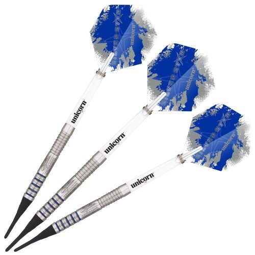 Dart szett Unicorn soft 19g, SILVERSTAR Gary Anderson, 80% wolfram