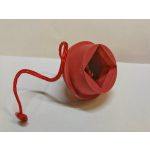 Krétatartó gumi zsinórral piros