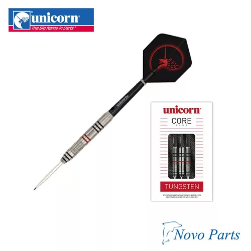 Dart szett Unicorn steel 23g, CORE PLUS WIN, 80% wolfram