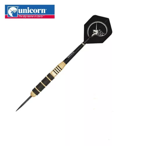 Dart szett Unicorn steel 23g, CORE PLUS, black/gold brass