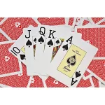 Póker kártya, piros, Fournier EPT, 100 % plasztik, Jumbo Index