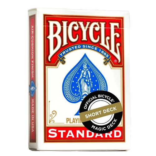 Bűvész kártya Bicycle Short Decks, piros hátlappal
