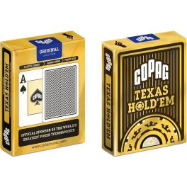 Copag Texas hold'em póker kártya fekete GOLD Range 100% plasztik