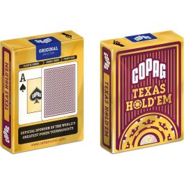 Copag Texas Hold'em póker kártya piros  GOLD Range 100% plasztik