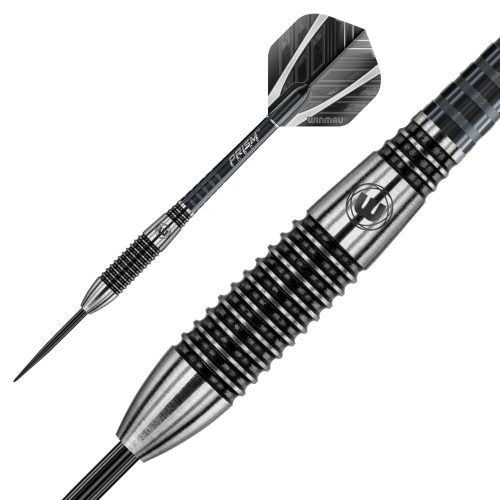 Dart szett steel Winmau Blackout, 90% wolfram 24g