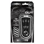 Dart szett steel Winmau Blackout, 90% wolfram 24g