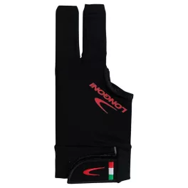 Biliárdkesztyű Longoni black fire 2.0