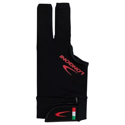 Biliárdkesztyű Longoni black fire 2.0