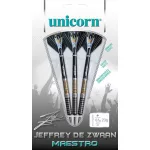Dart szett Unicorn steel, Maestro Jeffrey de Zwaan P3,  25g, 95% wolfram