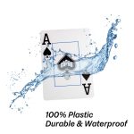 Póker kártya, 100% plasztik, COPAG 1546 Jumbo index, fekete-arany dupla pakli