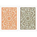 Póker kártya 100% plasztik, COPAG 1546 Elite, jumbo index, narancs-barna dupla pakli