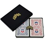 Póker kártya 100% plasztik COPAG WSOP 2024, Jumbo index, fekete-piros dupla pakli