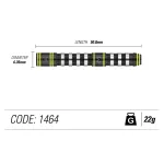 Dart szett Winmau Steel Michael van Gerwen Assault 22g 90% wolfram