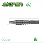 Dart szett steel Winmau Sniper 21g, 90% wolfram