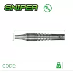 Dart szett steel Winmau Sniper 23g, 90% wolfram