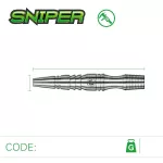 Dart szett steel Winmau Sniper 23g, 90% wolfram