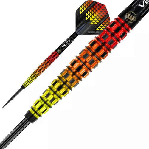 Dart szett steel Winmau Firestorm Flame Tapered 21g, 90% wolfram