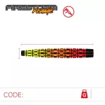 Dart szett steel Winmau Firestorm Flame Tapered 23g, 90% wolfram