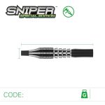 Dart szett steel Winmau Sniper Special Edition 22g, 90% wolfram