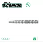 Dart szett steel Winmau Willie O'Connor 23g, 90% wolfram