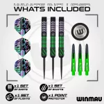 Darts szett steel Winmau Mike Maloney SS1, 22g 90% wolfram