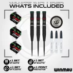 Darts szett steel Winmau Peter Wachiuri 22g, 90% wolfram