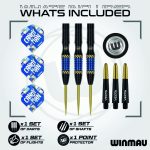 Darts szett steel Winmau Rashad Sweeting 24g, 90% wolfram