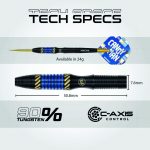 Darts szett steel Winmau Rashad Sweeting 24g, 90% wolfram