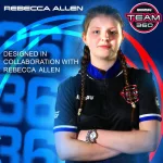 Darts szett steel Winmau Team 360 Rebecca Allen 24g, 90% wolfram