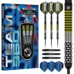 Darts szett steel Winmau Team 360 Cori Wiltshire 24g, 90% wolfram