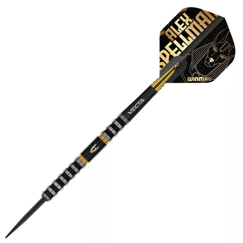 Darts szett steel Winmau Alex Spellman, 22g 90% wolfram