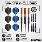Darts szett steel Winmau Team 360 Ben Townley 23g, 90% wolfram