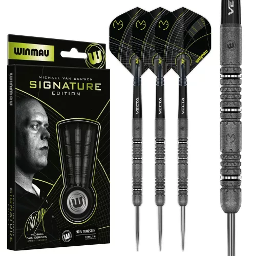 Dart szett steel Winmau MvG Signature Edition 22g, 90% wolfram
