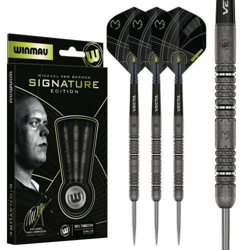 Dart szett steel Winmau MvG Signature Edition 24g, 90% wolfram