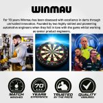 Dart szett steel Winmau Daryl Gurney Signature Edition 23g, 95% wolfram