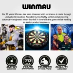 Dart szett steel Winmau John Brown 22g, 90% wolfram