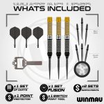 Dart szett steel Winmau SP Exion Parallel 22g, 90% wolfram