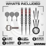 Dart szett steel Winmau SP Fornax Parallel 24g, 90% wolfram