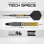 Darts szett steel Winmau SP Exion Torpedo, 90% wolfrám