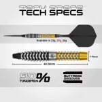 Darts szett steel Winmau SP Exion Torpedo, 90% wolfrám