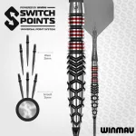 Darts szett steel Winmau SP Fornax Torpedo, 90% wolfrám