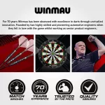 Darts szett steel Winmau SP Fornax Torpedo, 90% wolfrám