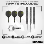 Darts szett steel Winmau SP MvG Signature Edition, 90% wolfrám