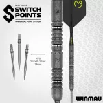 Darts szett steel Winmau SP MvG Signature Edition, 90% wolfrám
