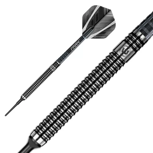 Darts nyíl Winmau soft BLACK OUT 90% wolfram 18g