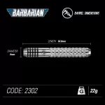 Winmau steel szett Barbarian 22g Inox steel