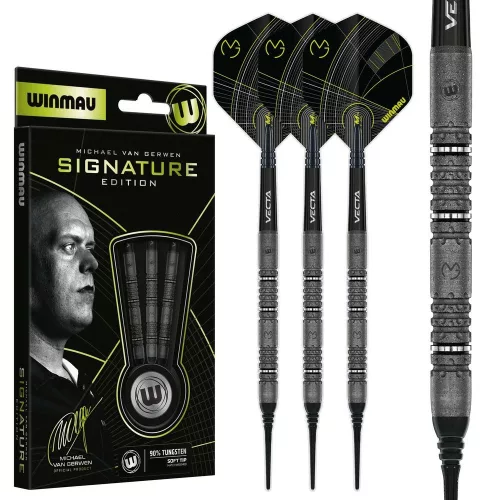 Dart szett soft Winmau MvG Signature Edition 20g, 90% wolfram