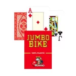 Modiano  JUMBO BIKE TROPHY póker kártya 2 Jumbo Index piros 100% plasztik