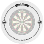 Darts falvédő Winmau The Force Behind Darts, fehér (készlet erejéig)